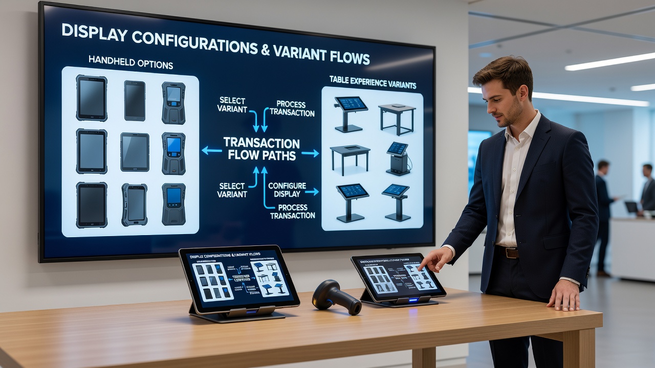 Mobile Transaktionsoberfläche mit Display-Konfiguration für Roulette-Varianten und Zahlungsflüsse